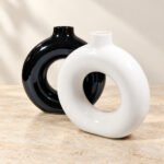 Large Circular Ring Ceramic Vase - Image 2