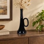Loop Handle Trumpet Ceramic Vase
