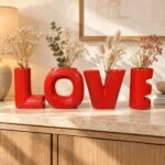 LOVE Letter Ceramic Vase