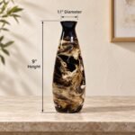 Marble Finish Ceramic Bottle Vase - Image 2