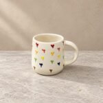 Multicolor Heart Print Ceramic Mug - Image 2
