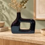 Rectangular Window Ceramic Bottle Vase
