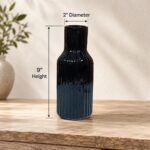 Ribbed Bottle Ceramic Vase - Image 3