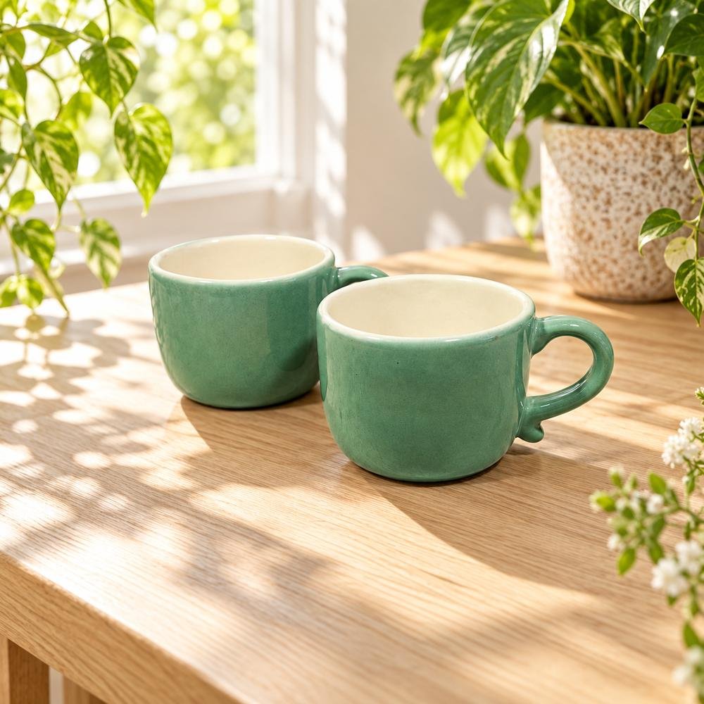 sage-green-ceramic-cup-01-tcc-091 Sage Green Ceramic Cup - Image 1