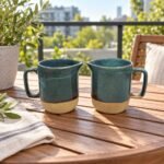 Slate Blue Two Tone Ceramic Mug