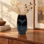 Small Face Relief Ceramic Vase