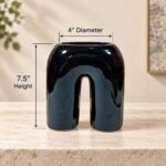 Smooth Arch Ceramic Vase - Image 3