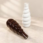 Spiral Bottle Ceramic Vase - Image 2