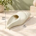 Spiral Shell Ceramic Vase - Image 2
