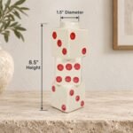 Stacked Dice Ceramic Vase - Image 2