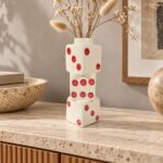 Stacked Dice Ceramic Vase