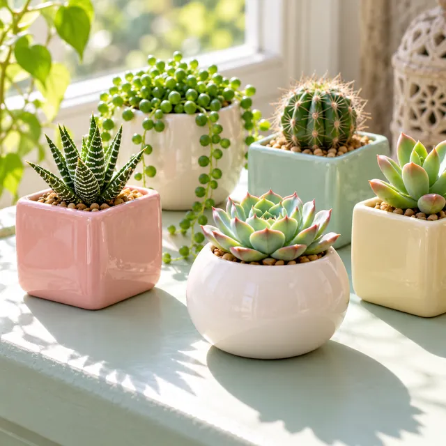 Succulent Pots - Khurja Ceramic
