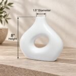 Teardrop Ring Ceramic Vase - Image 2