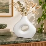 Teardrop Ring Ceramic Vase