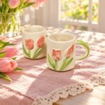 Tulip Print Ceramic Mug