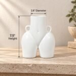 Twin Handle Ceramic Vase - Image 2