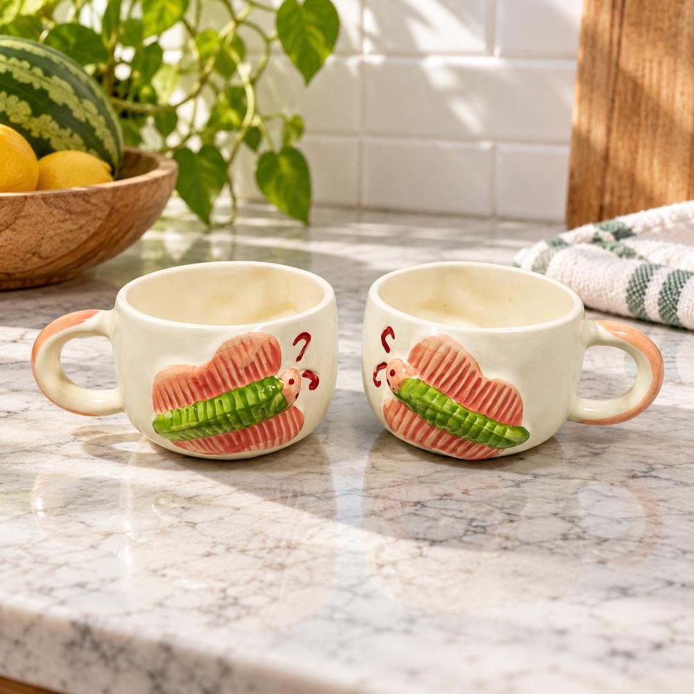 watermelon-print-ceramic-mug-01-tcc-067 Watermelon Print Ceramic Mug - Image 1