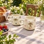 White Animal Print Ceramic Mug