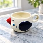 White Navy Animal Face Ceramic Mug - Image 2