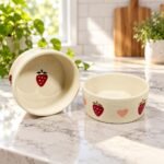 White Strawberry Ceramic Bowl - Image 2
