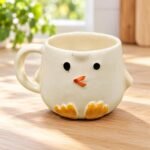 Yellow Chick Face Ceramic Mug - Image 2