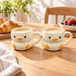 Yellow Chick Face Ceramic Mug - Image 2